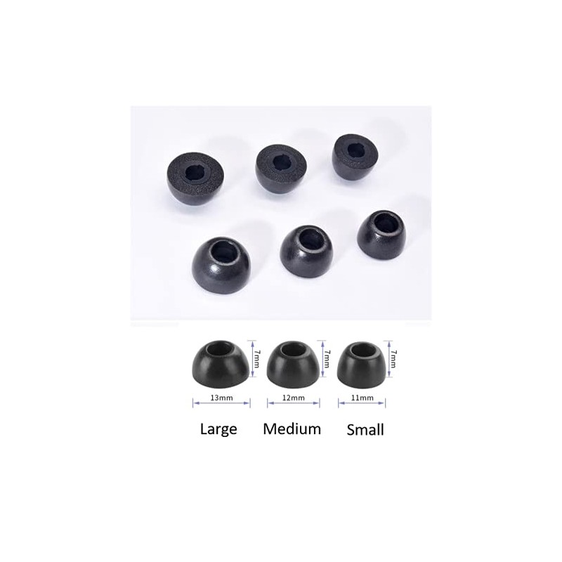 Zotech 3 Pairs Replacement Memory Foam Ear Tips for Galaxy