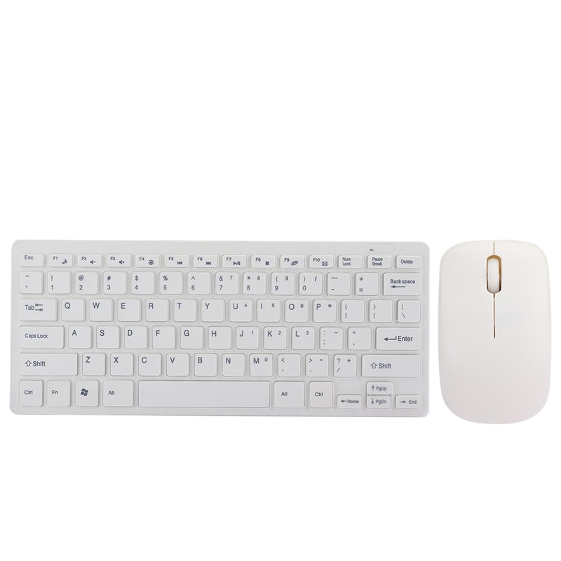 2.4G Wireless Keyboard Mouse Set with Keypad Protector USB Receiver