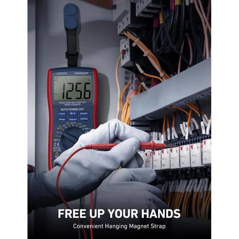 AstroAI Digital Multimeter, 6000 Counts TRMS, Auto Ranging and Manual,