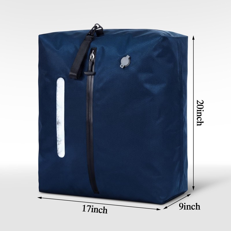 Locmeo 3 Pcs Travel Vacuum Seal Bags 48l with Liquid
