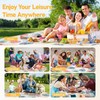 Extra Large Picnic Blanket, 80x80in Waterproof Beach Blanket Rug with