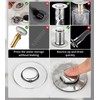 Pack of 2 Stainless Steel Pop Up Drain Strainer, Sink