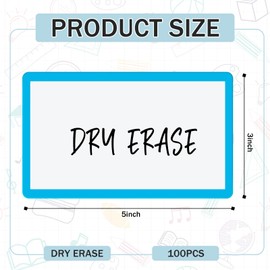 Harloon 100 Pcs Dry Erase Index Cards 3 x 5 Inch Laminated Reusable Dry Erase Note Cards Sheets for Office to Do List (Multicolored)