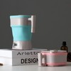 ‑ Foldable Electric Kettle 800W Silicone Portable Collapsible Thermostatic Control