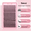Lash Clusters, 192 Pcs Individual Cluster Lashes DIY Lash Extension