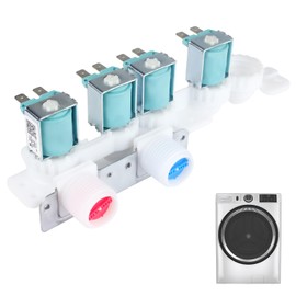 IWIWE WH23X29538 Water Inlet Valve Compatible with GE Washer Replaces 33090201, AP6990115,PS16217225,4977241,EAP16217225, 0024000126GB