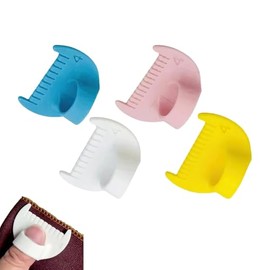 4 Pack Edge Stitch Lock & Sewing Gauge Set – 4mm Edge Guide for Straight/Curved Seams – Stitch Tool & Quilting Aids for Beginners – Machine/Hand Sewing Edge Sewing Tool