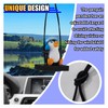 Swinging Penguin Car Pendant, Car Rear View Mirror Charm Decoration,