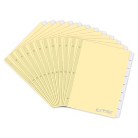 Binder Dividers, 8 Tab Dividers for 3 Ring Binder, 12 Sets of Binder Dividers with Tabs (Total of 96 Tabs for Binders) - Paper Dividers with Insertable Clear Plastic Binder Tabs