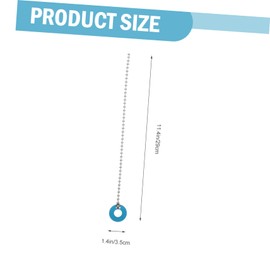 FRCOLOR Aluminum Alloy Cymbal Chain for Drum Kit Cymbal Extension Chain for Enhanced Sound Effect Compatible Ride Random Color