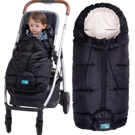 Yobee Saco de dormir universal resistente a la intemperie, para cochecito, cómodo y cálido, temperatura ajustable, saco de dormir 100% seguro para niños pequeños, bolsa de banderines para niños pequeños