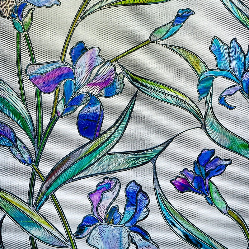 Coavas Window Privacy Film: Stained Glass Window Film Decorative 3D