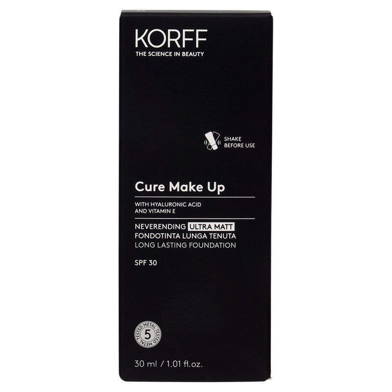 Korff Neverending Ultra Matt Foundation, Long Lasting Hold Up to