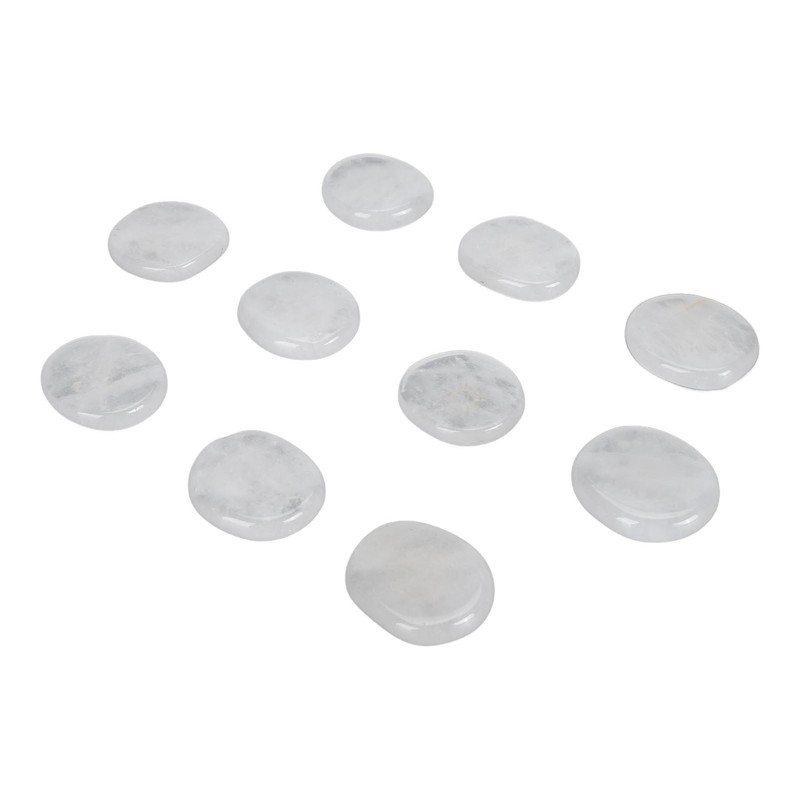 10Pcs Engraved Rune Stones Palm Stones Healing Witch Rune Stone
