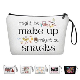 Cosmetic Bag, Makeup Bag for Women, Waterproof & Portable Travel Toiletry Pouch, Small Cosmetic Organizer, Ideal Birthday Present for Her, Lightweight & Stylish Zippered Makeup Ba