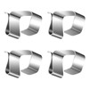 MOROBOR 60Pcs Gutter Hooks, Galvanized Clips for Hanging Outdoor Lights,