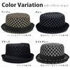 Happy Hat, Plaid Pork Pie Hat, 23.6 inches (60 cm),