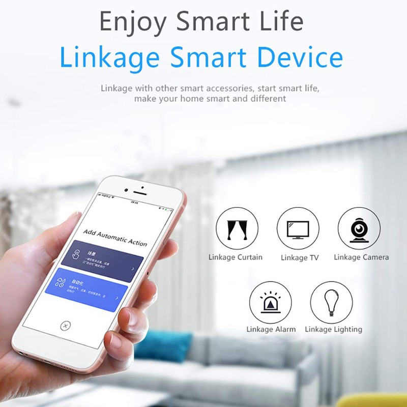 Eacam Motion Sensor Wireless Passive Infrared Detector 360° Detection Angle