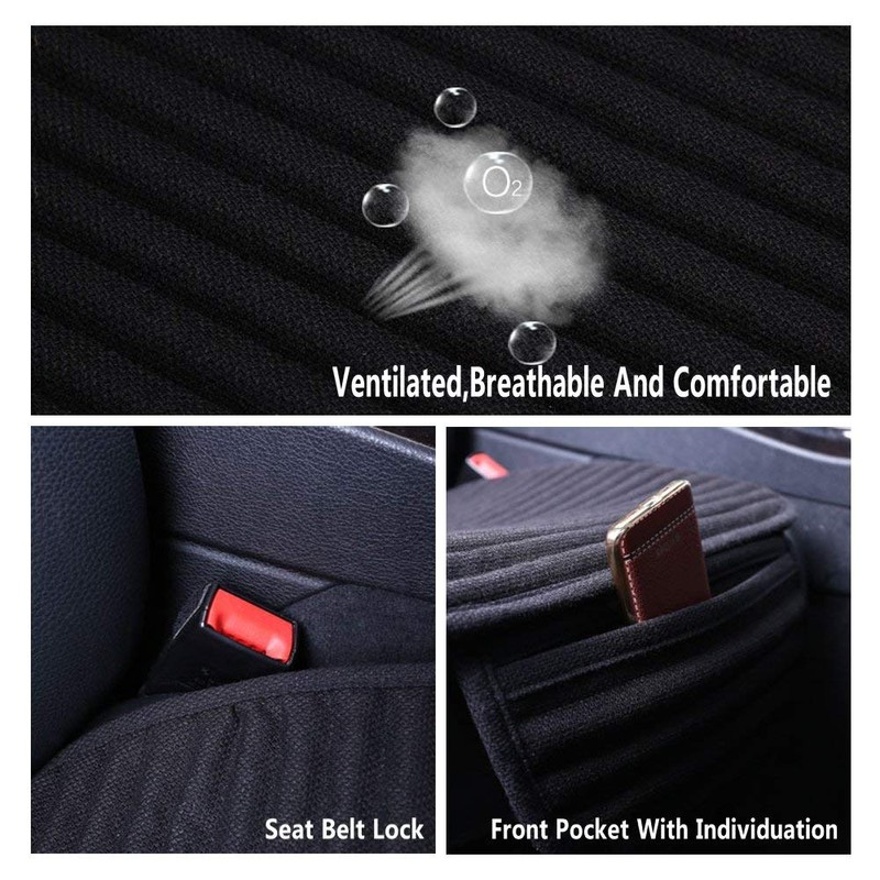 Suninbox Car Seat Covers Universal Car Seat Covers Pads Mat,Buckwheat