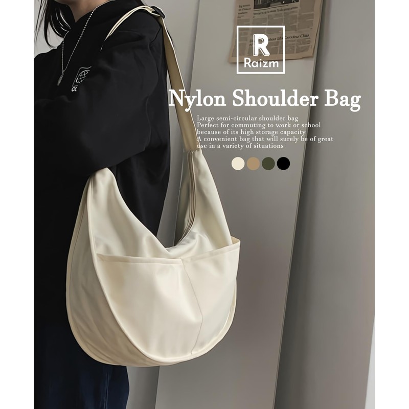 Raizm 【Lightweight and Large Capacity】Shoulder Bag Messenger Bag Men's Women's