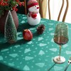 Mantel jacquard de Navidad, resistente a derrames y arrugas con