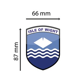 stika.co Set of 2 Isle of Wight County Flag Signs - Static Cling Window Vinyl - Car, Van, Truck Window Sign - United Kingdom County Flags