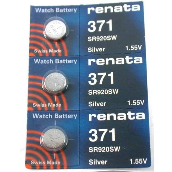 #371 Renata Watch Batteries 3Pcs