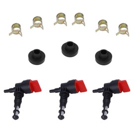 Miskall 3 Set 192980GS Fuel Shut Off Valve Service Kit for Briggs & Stratton 78299GS 80270GS for Craftsman for Snapper for Generac for Troy-Bilt Generator for 2546203-S 13116 Oregon 07-407