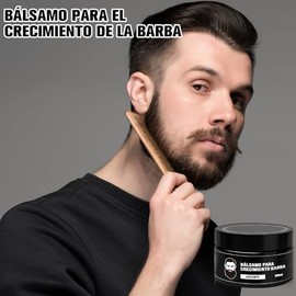 Bálsamo para Barba Cuidado de Barba y Suavidad para Hombre，Cuidado de barba y bigote -Balsamo Crecer La Barba Al 20%,haciéndolo más grueso, saludable 