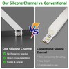 Bingotec 16.4Ft Silicone LED Channel System, Flexible LED Strip Diffuser
