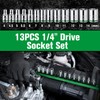 #LaborDay SK 1/4" Drive Socket Set, SuperKrome Finish, Premium CR-V
