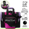 Pyramid Path Pro Deluxe Single Tote - Hot Pink/Purple