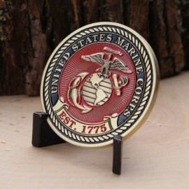 MARINE CORPS FIRST RECRUIT TRAINING BATTALION SAN DIEGO 1.75" CHALLENGE COIN