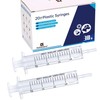 Gufastoe 30pcs 20ml Plastic Syringes with Caps Without Rubber Stopper