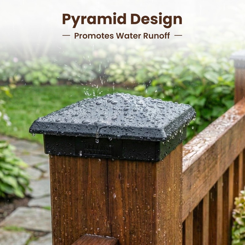 4" x 4" Aluminum Pyramid Post Cap for True 4"