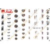 Clear waterslide Nail Art Decals (Tattoos) by DimOxy Designs Themed