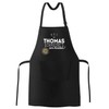 MoonWorks BBQ Apron with Quote "Bei Mama schmeckt's Best Grillen"