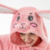 EJsoyo Adult Onesie Bunny One Piece Plush Pajamas Christmas Costume