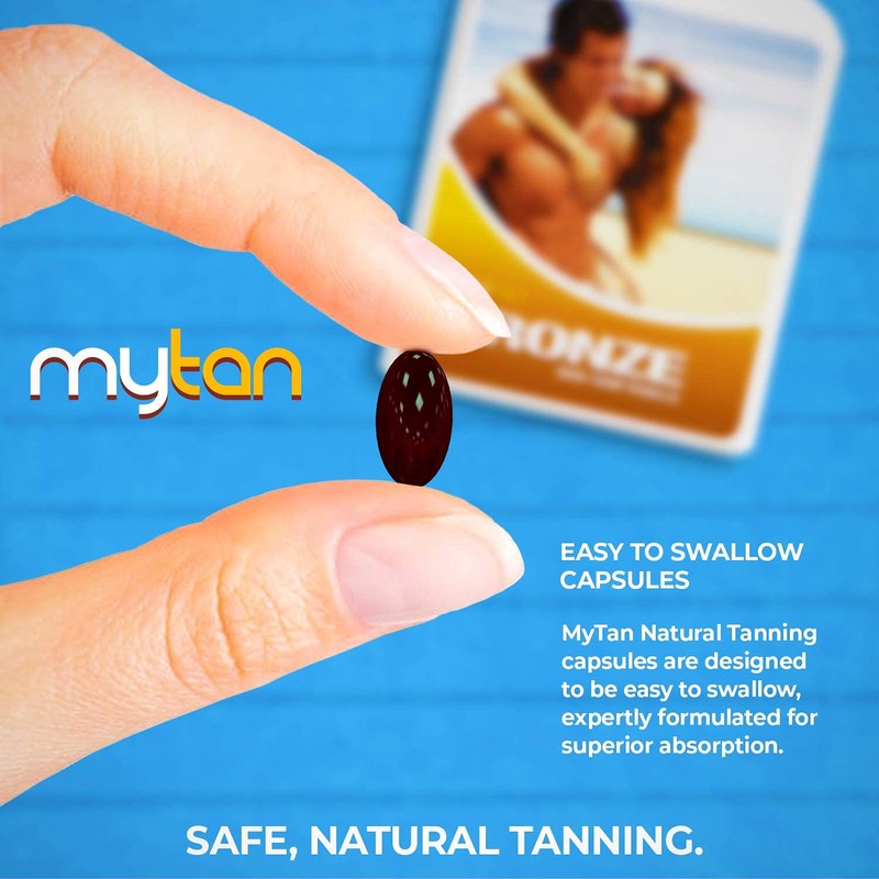 MyTan Bronze Tanning Pills Twin Pack | Sun Tan Supplement