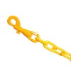 Plastic decorative safety security chain 10FT, Crowd Control Center (YELLOW+SNAPS)