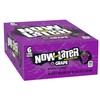 Now & Later Original Taffy Chews Candy, Grape, 6 count,