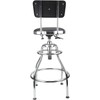 Olympia Tools 82-738 Adjustable Hydraulic Work Stool, Black