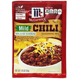 McCormick Mild Chili Seasoning Mix (1.25 oz Packets) 4 Pack