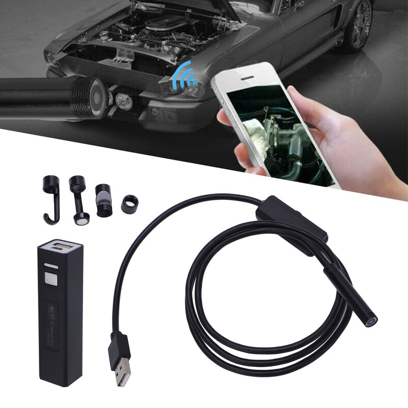 Wireless Endoscope Phone WiFi Borescope Inspection Camera HD IP68 Waterproof
