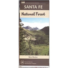 U.S. Forest Service Santa Fe National Forest Recreation Map, Full Color, Synthetic Paper Finish