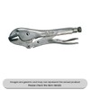 Locking Pliers Straight Jaw 7R, 175MM Pack Qty 1
