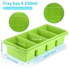 Ztomine Silicone Freezer Tray With Lid - Silicone Freezer Food