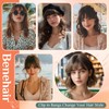 Benehair Clip-In Real Hair Fringe, French Air Fringe, Real Hair
