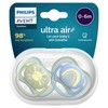 Avent Ultra Air Soother Deco 0-6 Months X 2 (Assorted Designs/Colours)