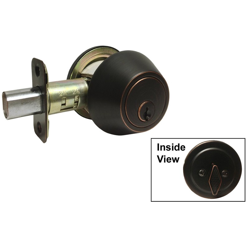 2-set Dark Oil Rubbed Bronze Entry Entrance Levers with Matching